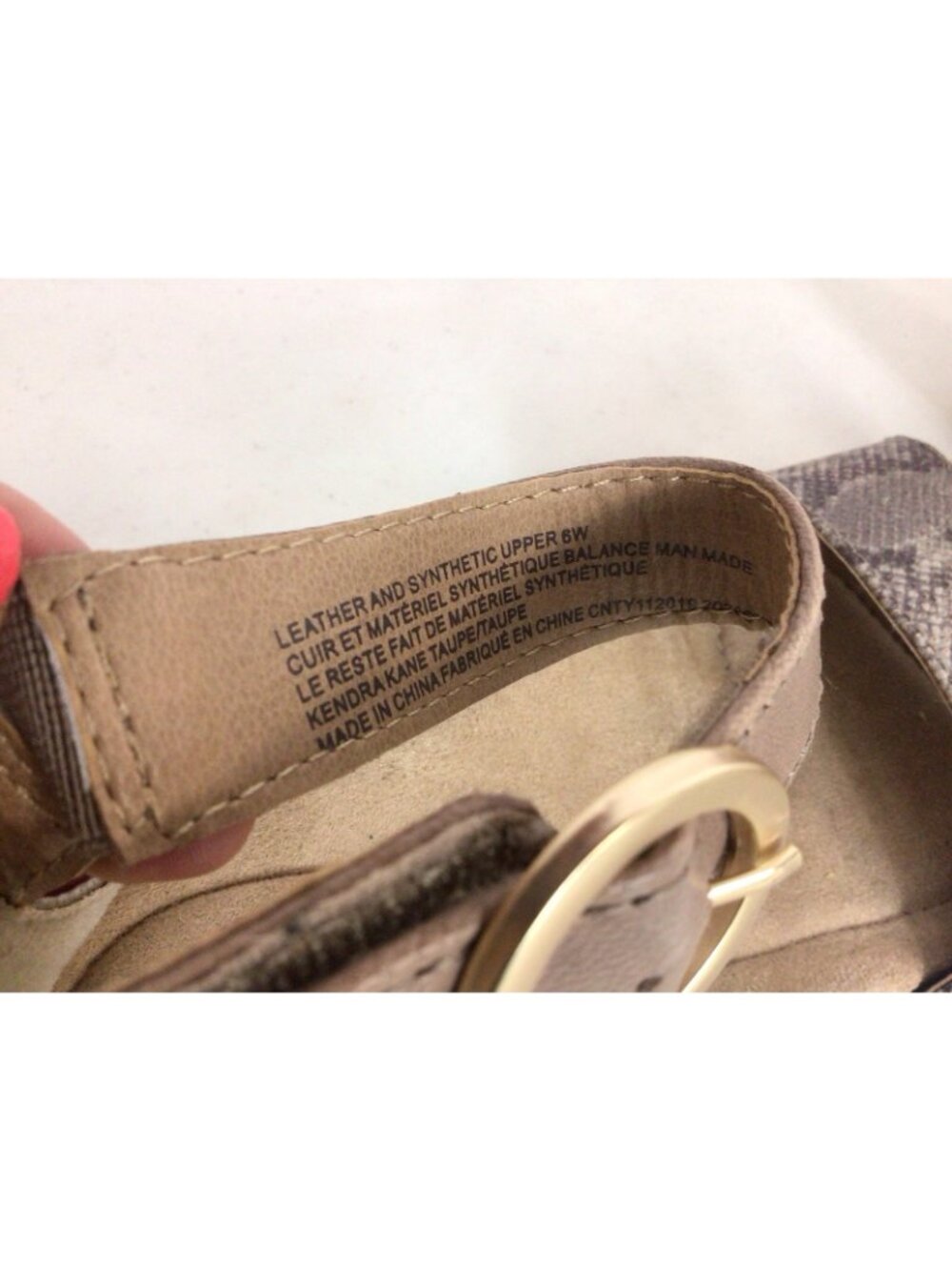 Earth Origins Cadence Carolina Leather Wedge Heels Sandals Womens 6 - Picture 7 of 7